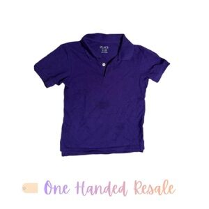 👕 The Children’s Place Boys Deep Purple Collared Polo S